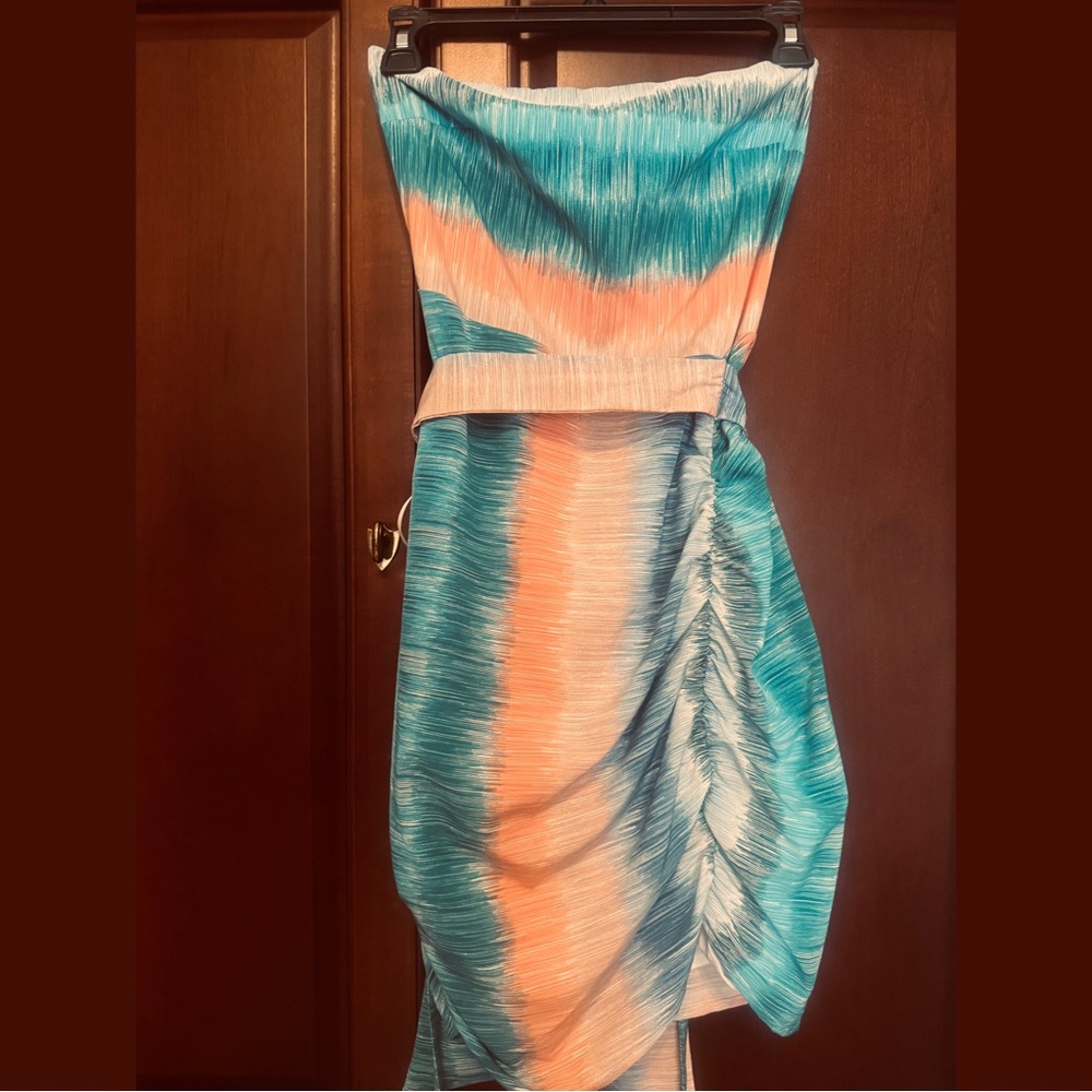 Havana Multicolor Strapless Dress